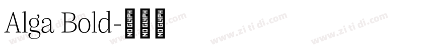 Alga Bold字体转换
